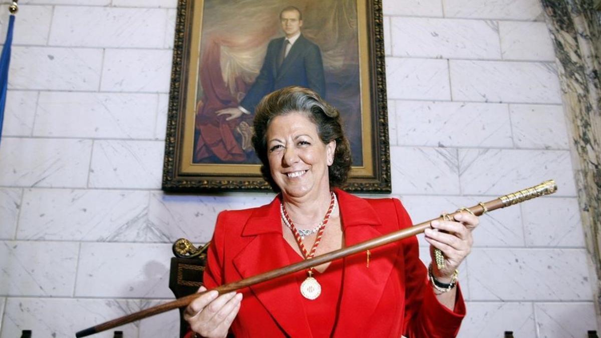 Rita Barberà, con la vara de mando en una imagen del 2007.