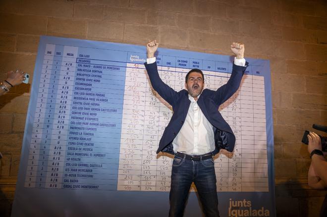 Eleccions municipals a Igualada: les millors imatges de la nit a la capital de l'Anoia