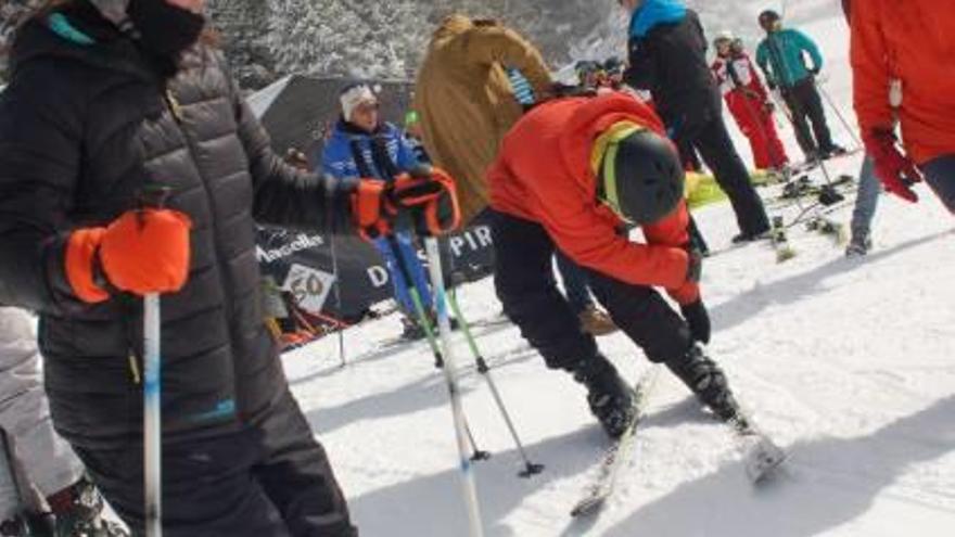 Esquiadors a les pistes de Masella aquest primer cap de setmana