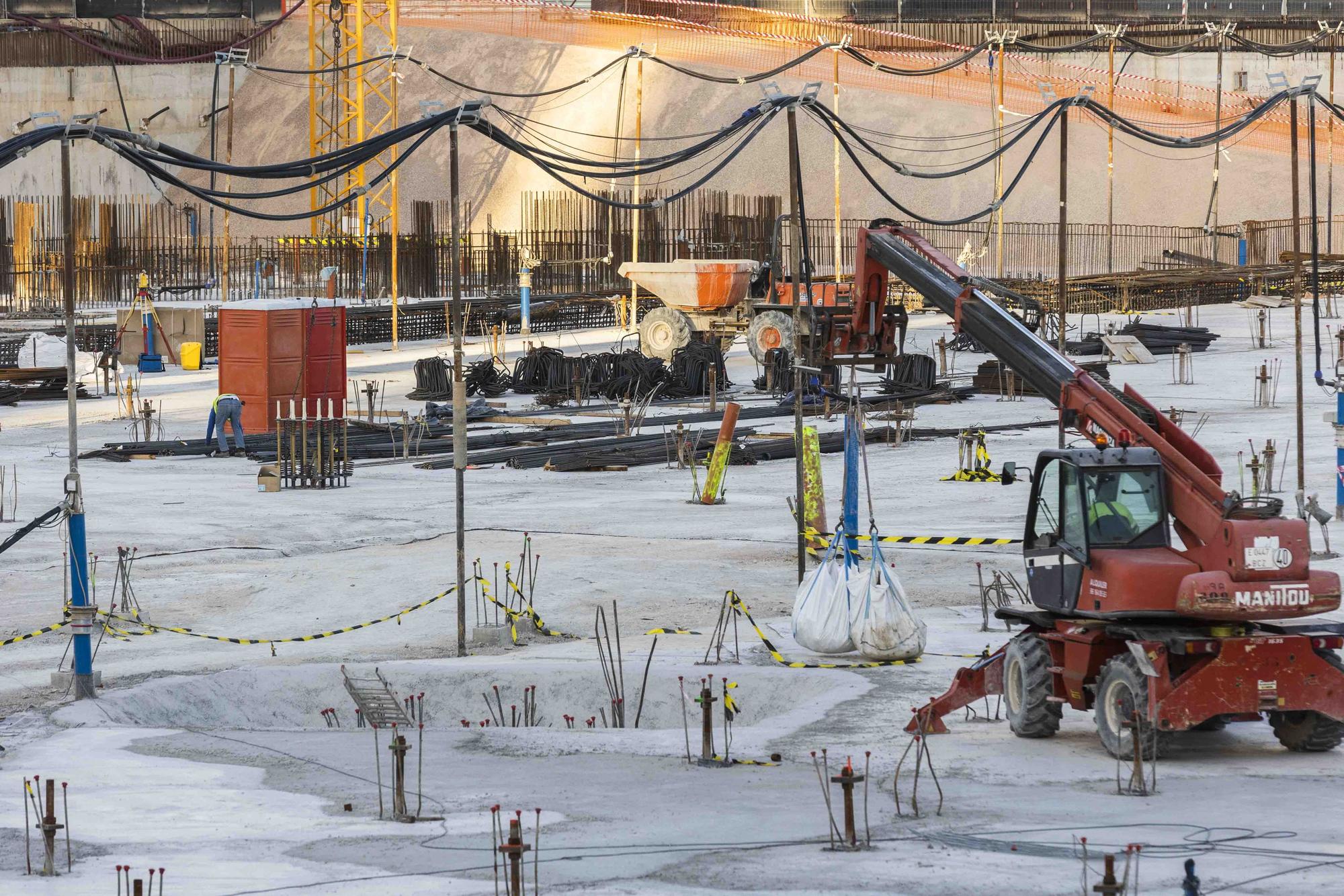 Así están las obras del Casal España Arena de València