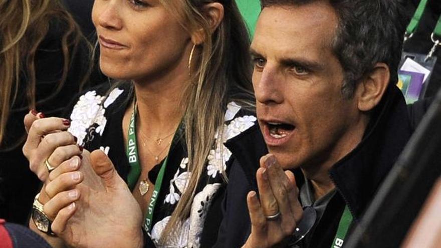 Stiller y Christine, y Ferrell y Paulin.