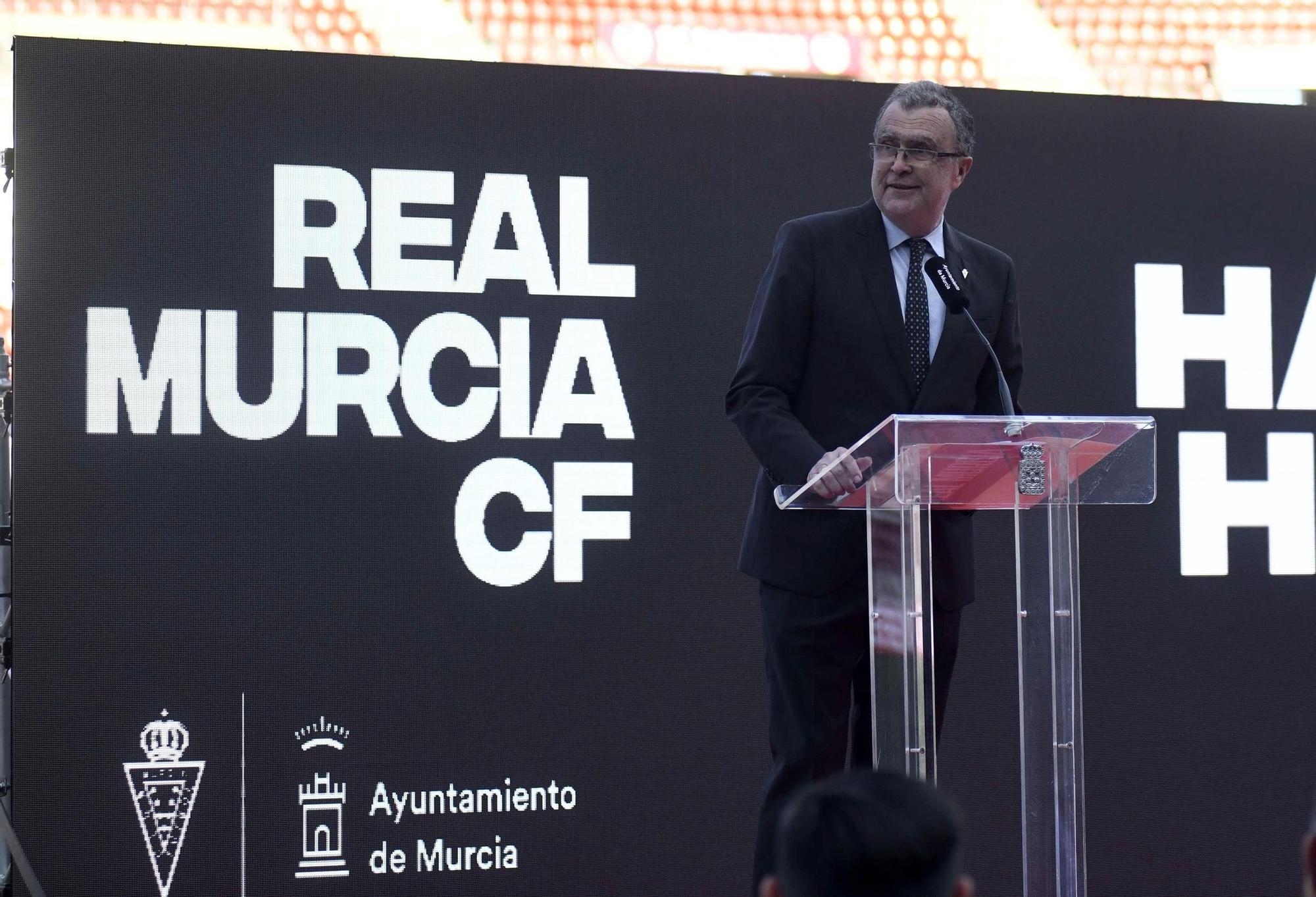 La presentación de la Ciudad Deportiva del Real Murcia, en imágenes