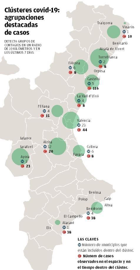 Coronavirus En Valencia: Las Zonas Con Más Repuntes