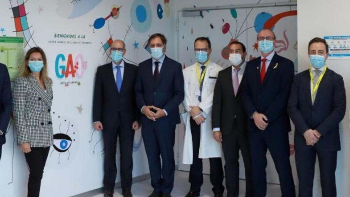 Miembros de la Asociación de padres de niños con cáncer Pyfano.