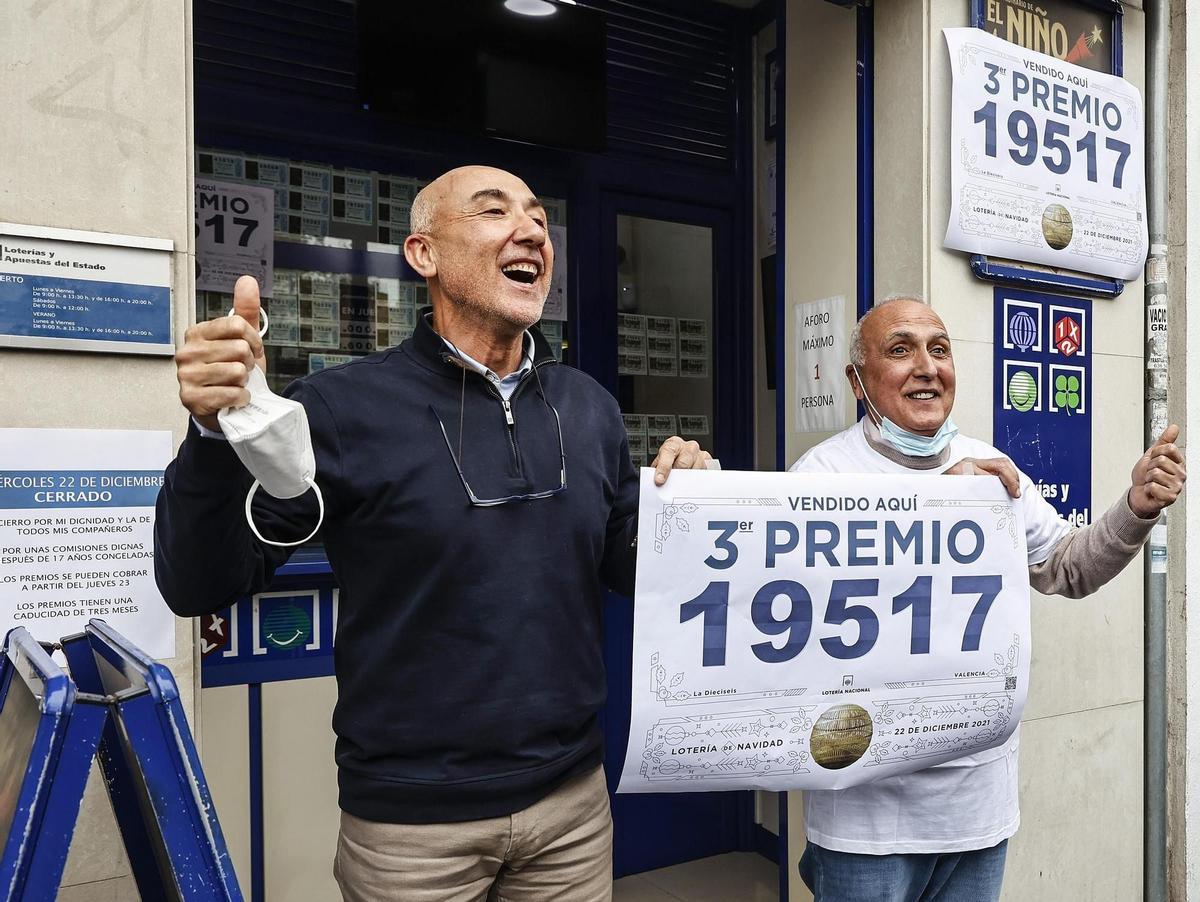 La celebración por el tercer premio