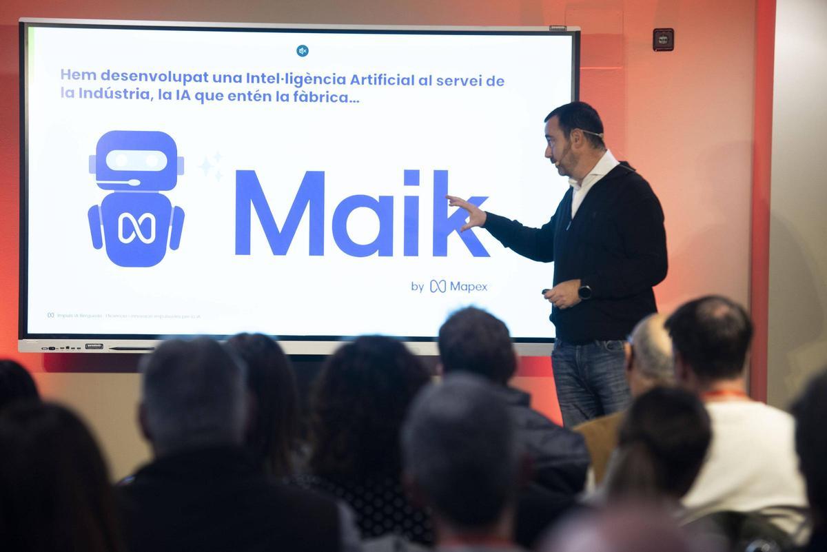 El responsable de Mapex durant la seva demostració
