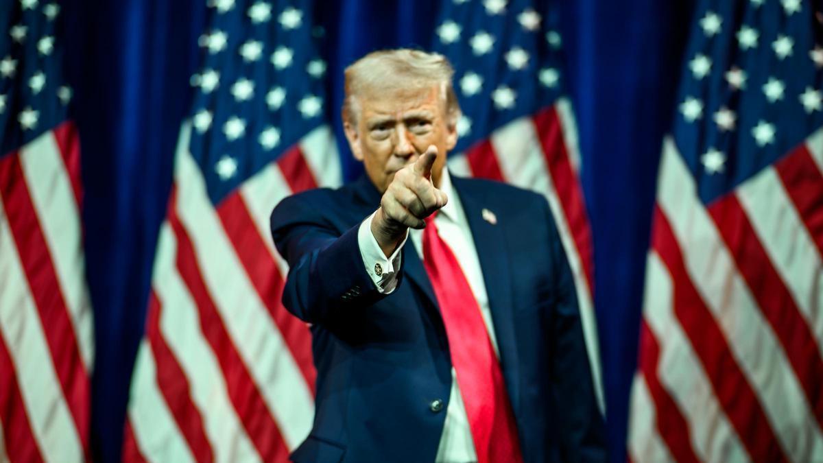 El president dels EUA, Donald Trump, en un acte del partit republicà