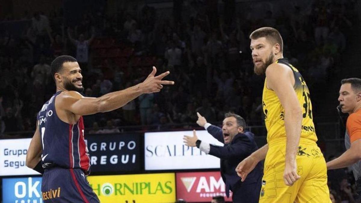 Luwawu-Cabarrot le celebra un triple a Giedraitis.