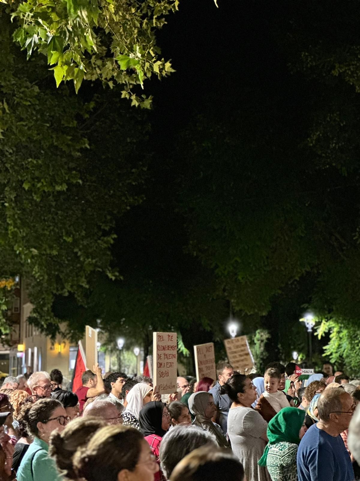 Xàtiva acoge una concentración de apoyo al pueblo palestino