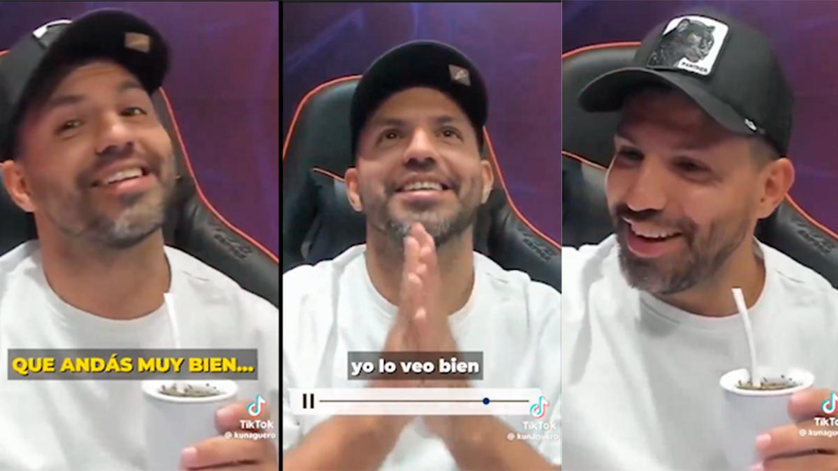 ¡Ojo a la reacción de Agüero cuando escucha noticias de su cardiólogo!