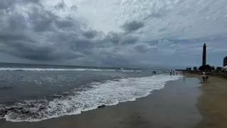 Tiempo en Canarias: nubes en Maspalomas (San Bartolomé de Tirajana)