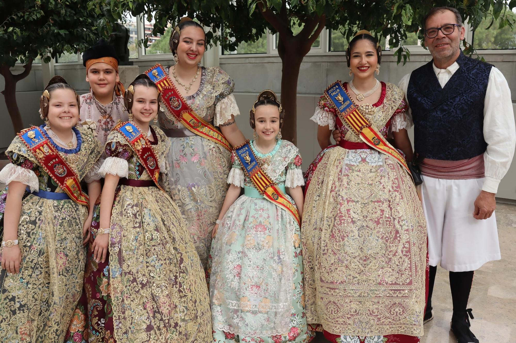 La alfombra roja en el 50 aniversario de la Agrupación de Fallas del Marítim