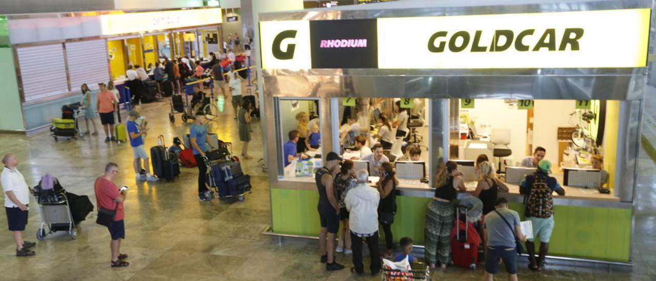 Las instalaciones de Goldcar en el aeropuerto de El Altet.