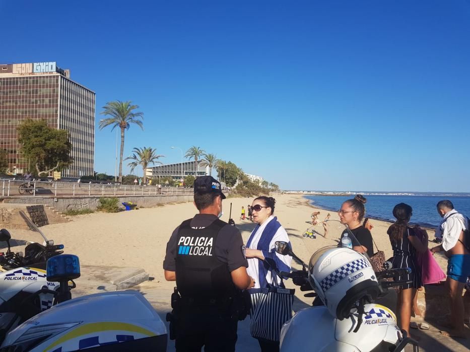 Nit de Sant Joan: La Policía Local de Palma desaloja las playas