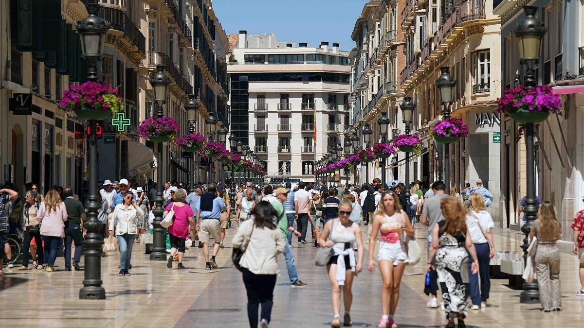 Una imagen de la calle Larios de Málaga.