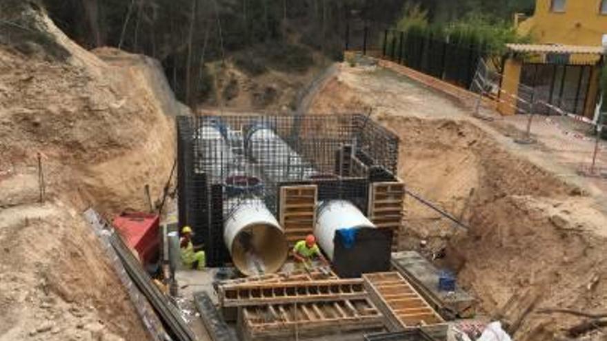 Trabajos del primer tramo de la conducción Manises-Mislata.