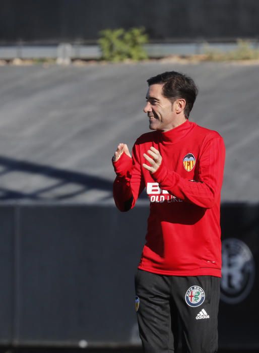 Así ha sido el último entrenamiento de esta semana del Valencia CF