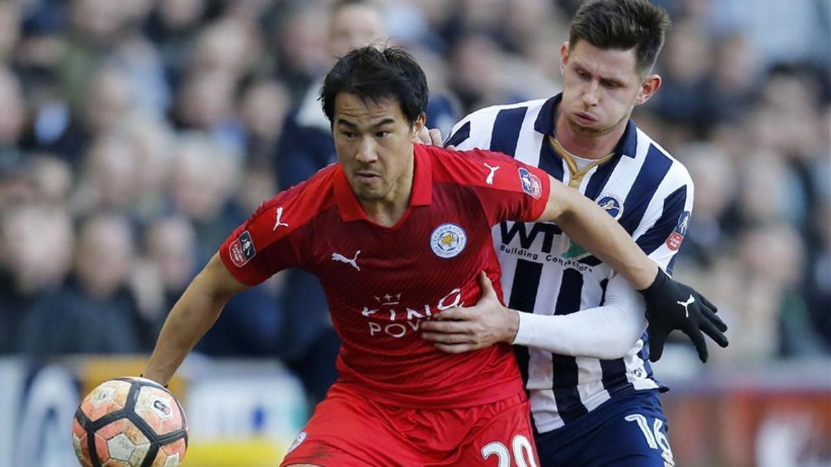 Okazaki tuvo el 0-1 en el minuto 80. Falló y el Lester lo acabó pagando con la eliminación