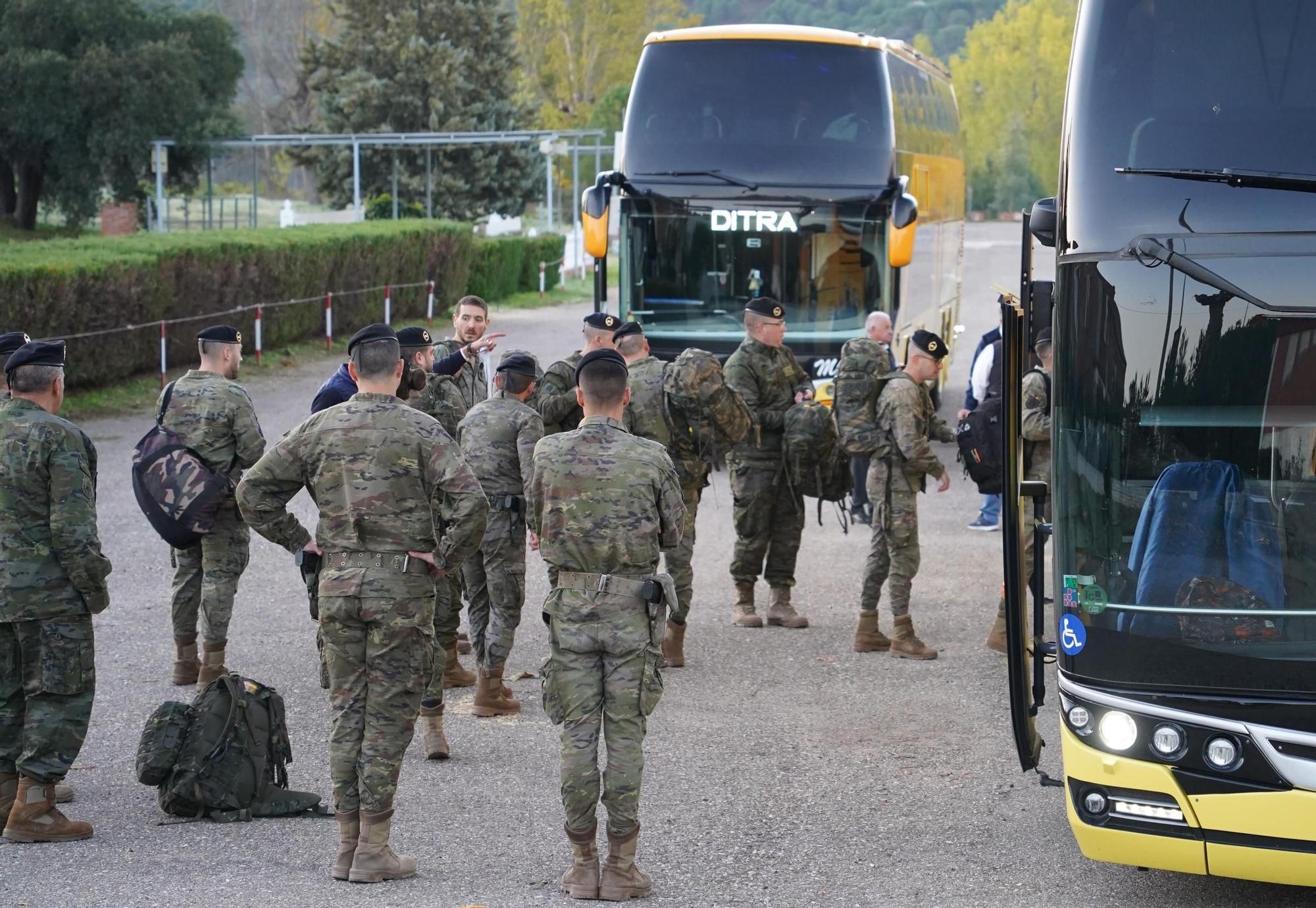 Militares de la BRIX siguen trabajando en la zona cero de la DANA