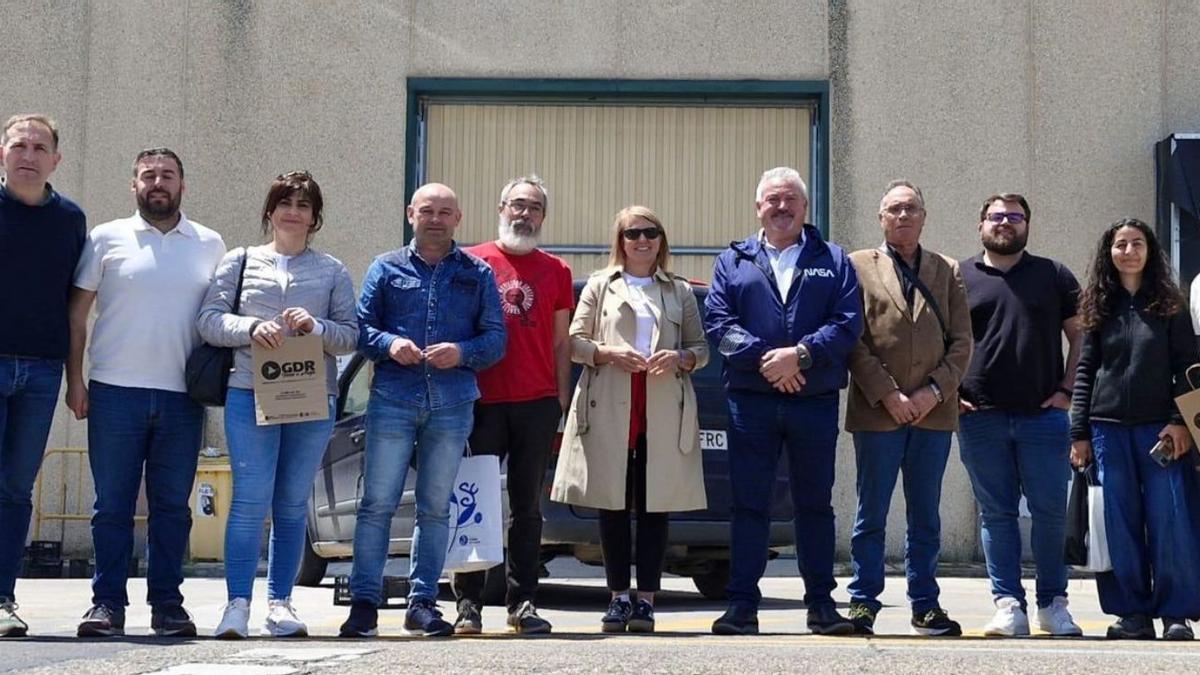 La junta directiva del GDR Terra e Auga, en su visita al Espacio Test Aleko de Esukadi para conocer el funcionamiento de un «espacio test agrario».