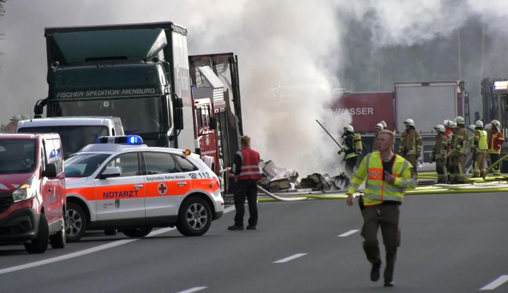 Accidente de autobús en el sur de Alemania