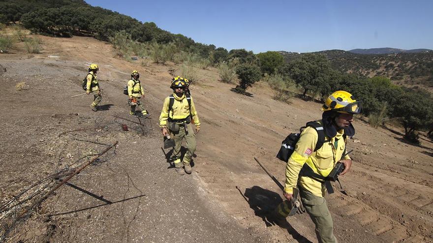 Estabilizado el incendio de Villaharta tras una madrugada de intenso trabajo