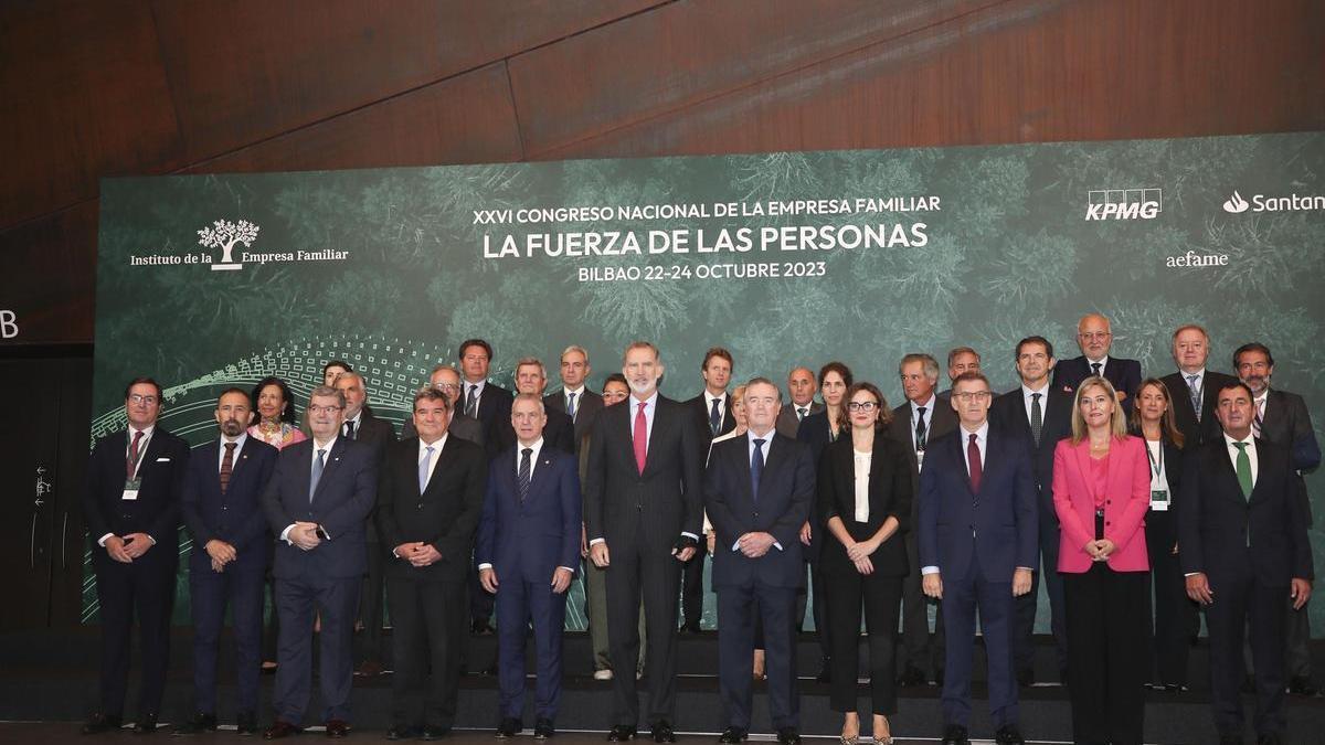 El Rey ha inaugurado en Bilbao el XXVI Congreso Nacional de la Empresa Familiar.