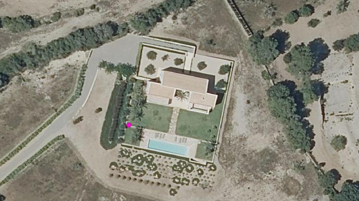 Mapa aéreo de piscinas en Artà. Mapa aéreo de piscinas en Artà.