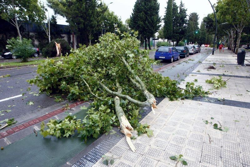 Fuerte tormenta en Zaragoza