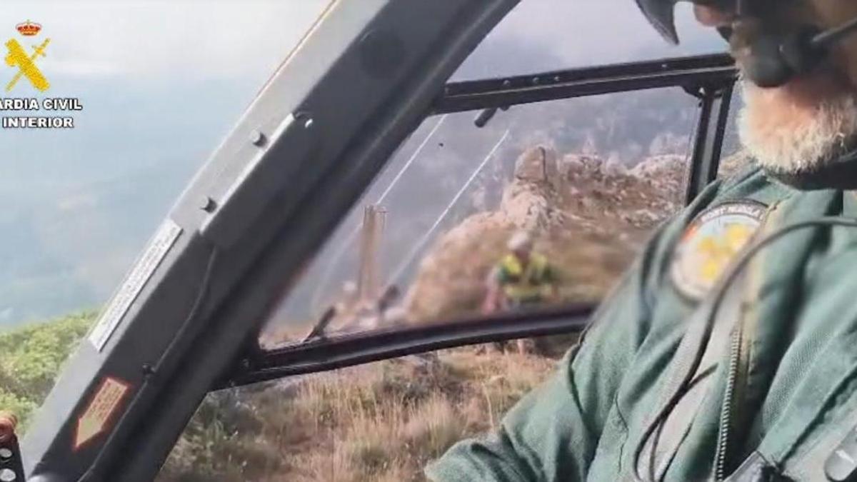 La Guardia Civil localiza y rescata a dos jóvenes desaparecidos mientras realizaban una ruta en Quirós