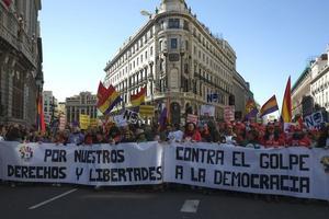 La Marea Ciutadana recorre els carrers de Madrid.