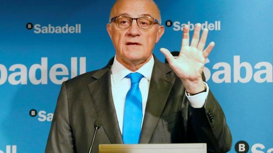 El presidente del Sabadell, Josep Oliu