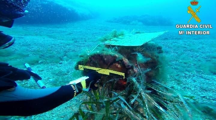 Prohíben el buceo en Tabarca tras hallar una carga de profundidad de la Segunda Guerra Mundial en aguas de Tabarca.