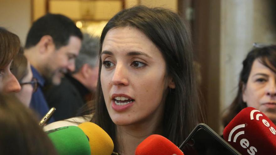 Irene Montero, portavoz de Unidos Podemos.