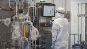 Imatge d’arxiu d’un tècnic treballant en un dels laboratoris d’Hipra.