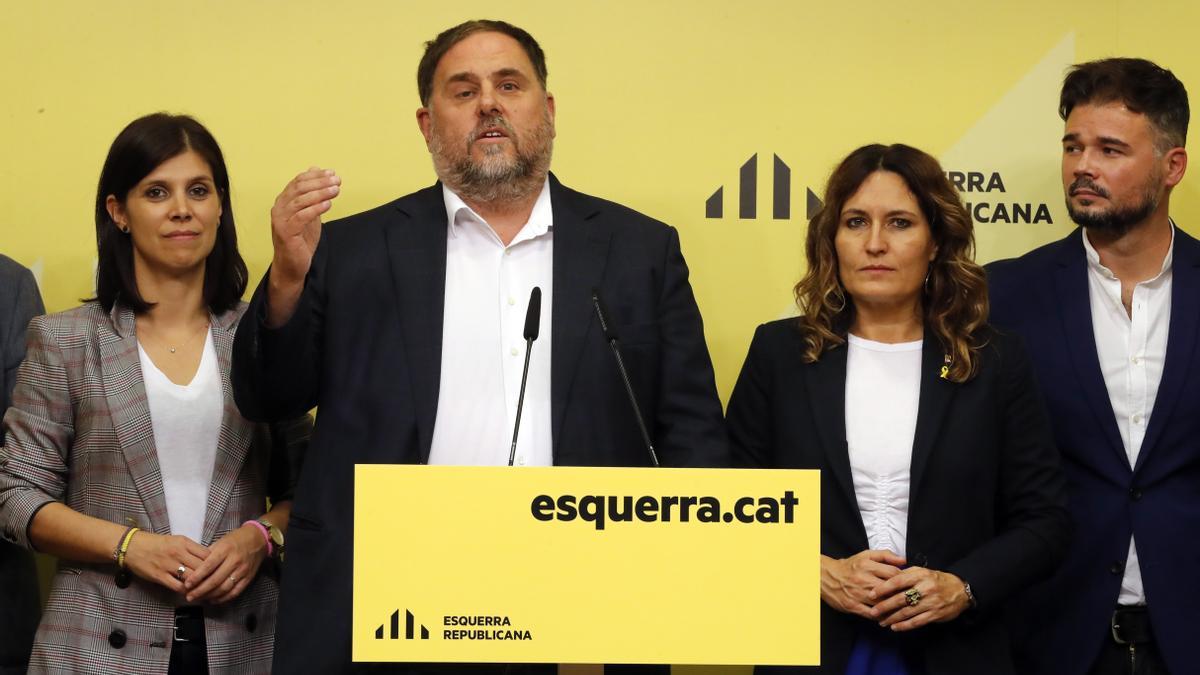 Rueda de prensa de Oriol Junqueras