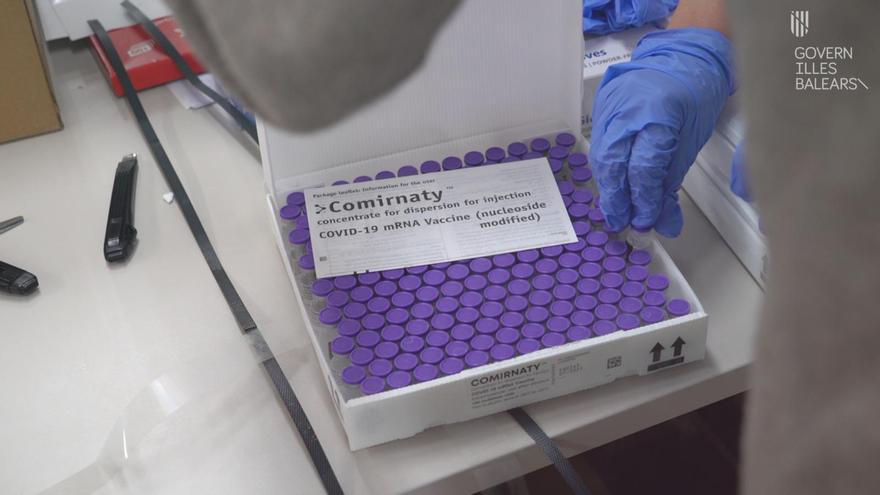 Llegan a Baleares 24.000 dosis de vacunas de las 49.000 previstas esta semana