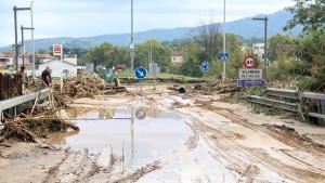 Immediacions de la riera de Vallromanes, al límit de Montornès del Vallès, a tocar don sha trobat un home mort pels efectes del temporal