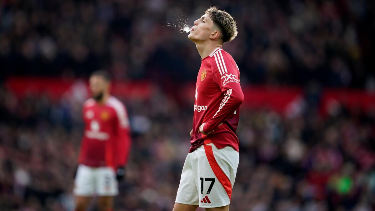 Garnacho, desesperado con este United