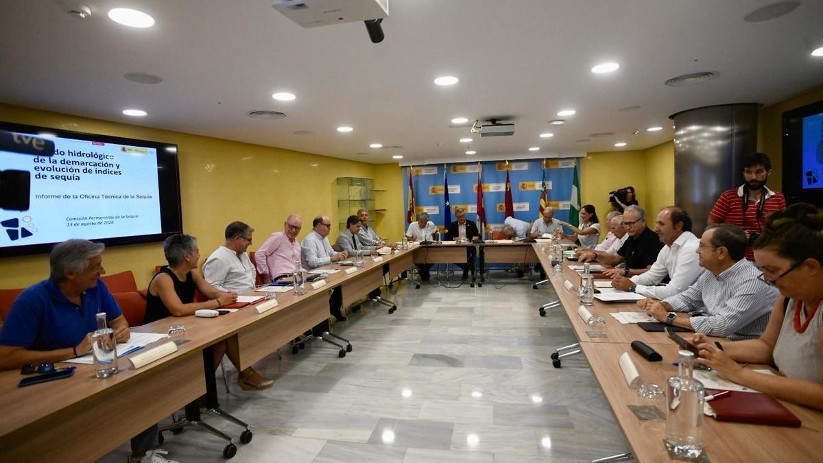 Reunión de la Comisión Permanente de la Sequía, este martes en la sede de la CHS en Murcia