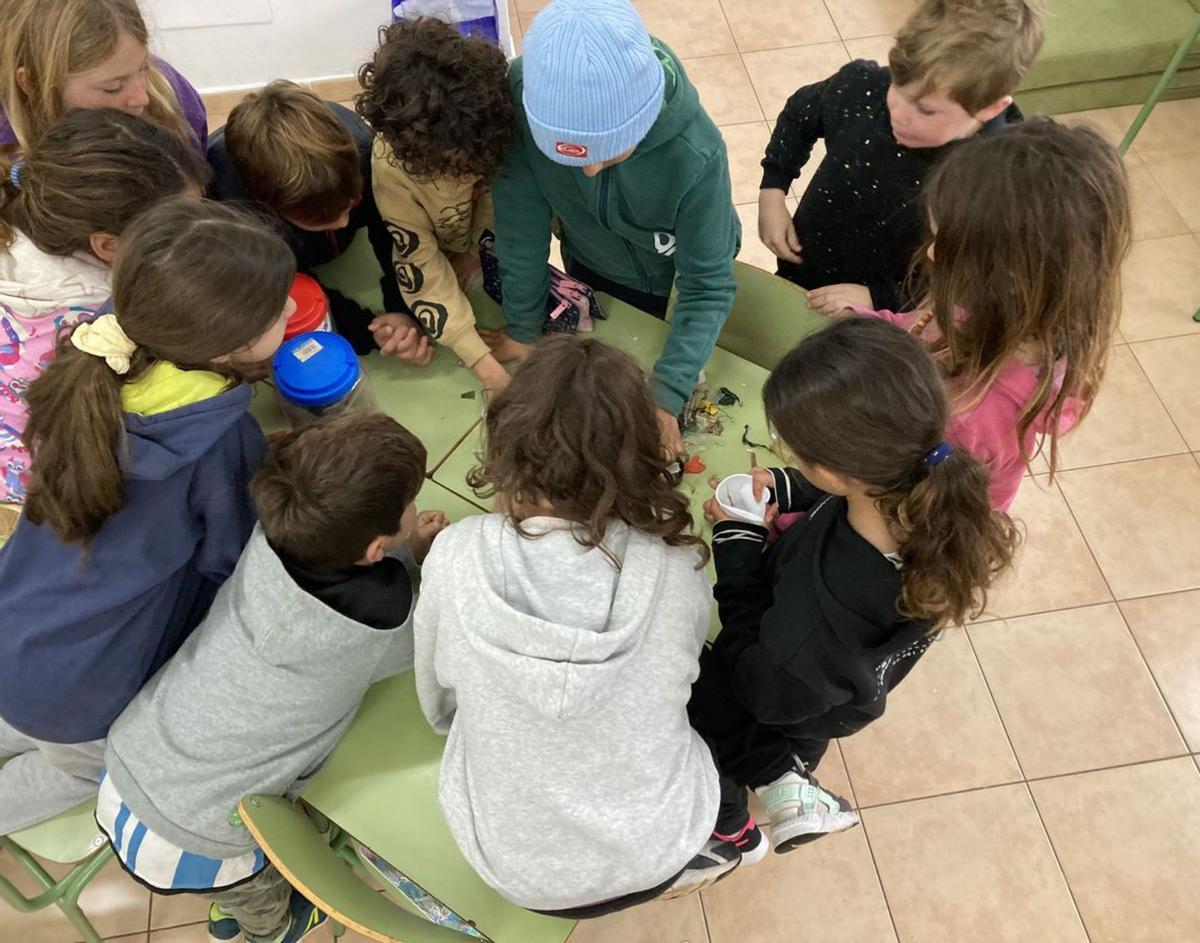 Taller ‘Tresor de Posidó’ en el CEIP Buscastell. |