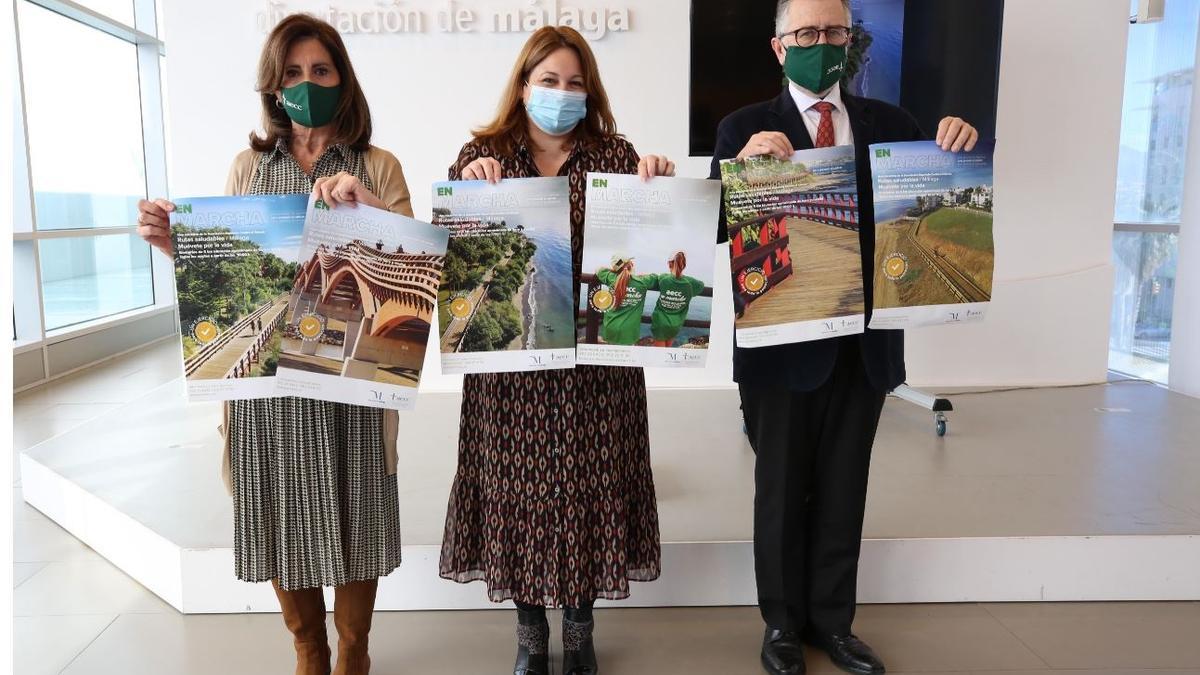 Presentación de 'La Ruta Saludable', este martes en la Diputación de Málaga.