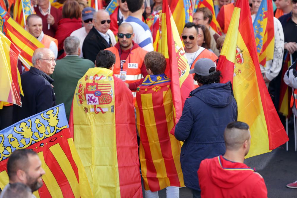 Manifiestación en València contra los 'països catalans'