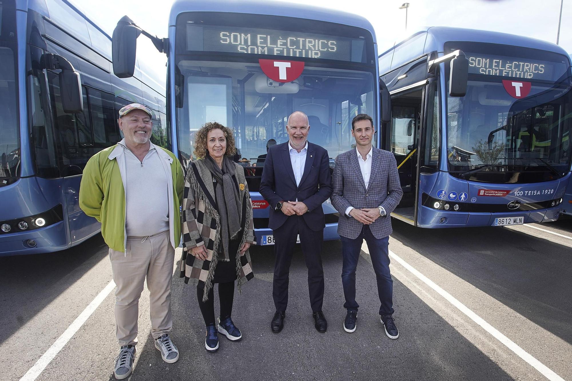 Teisa reforça la connexió entre Girona i Salt amb quatre nous autobusos elèctrics