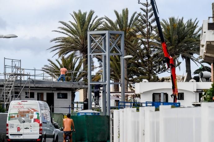 OBRAS ILEGALES CERCA DE LA CHARCA DE MASPALOMAS