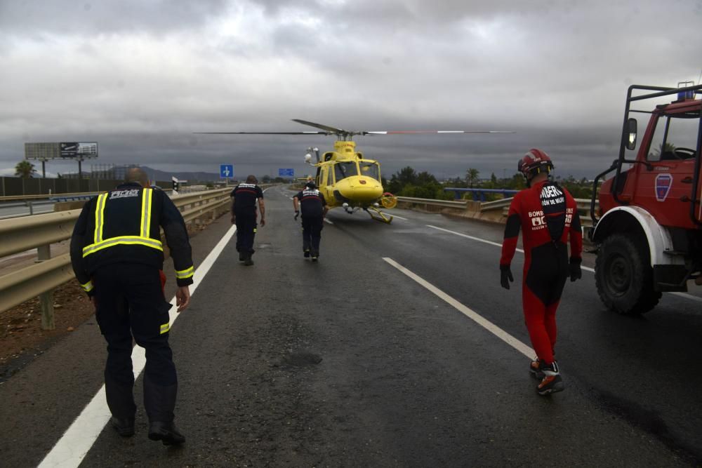 Gota fría en Los Alcázares: Inundaciones, rescates y destrozos