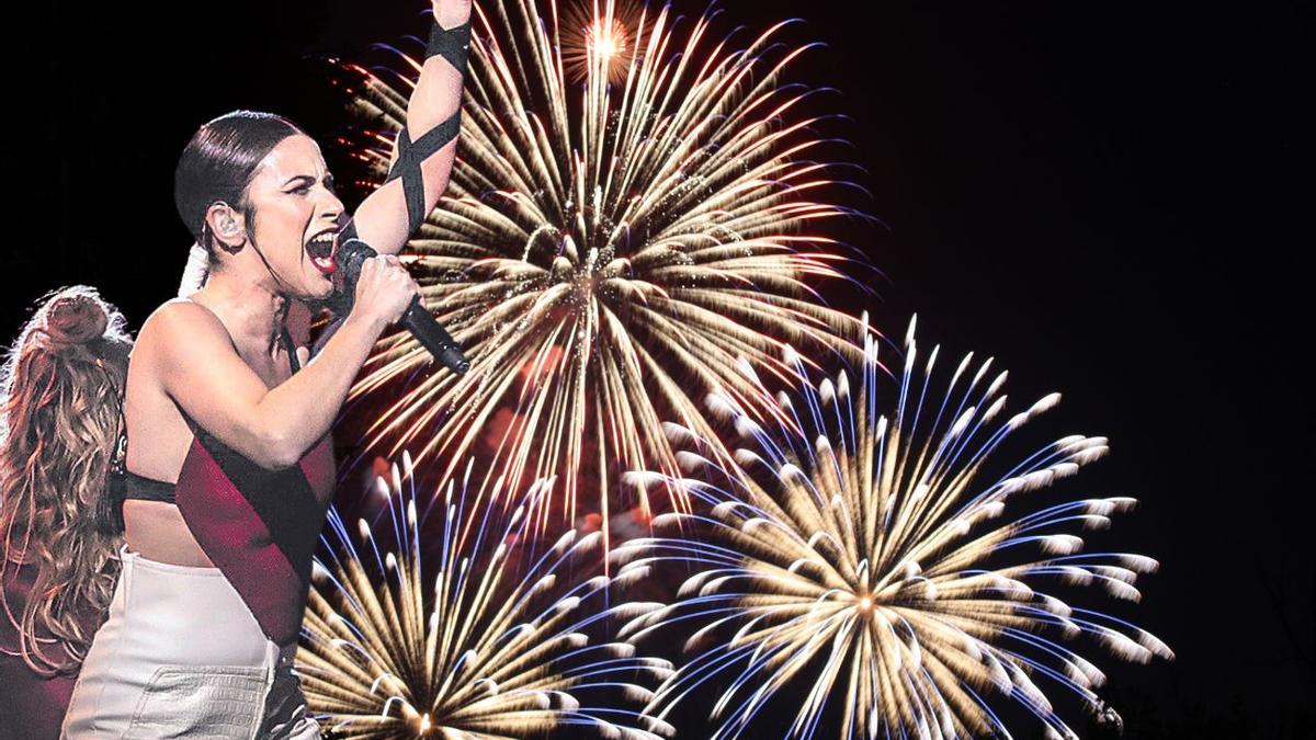 Las Hogueras de Alicante deslumbran con mascletàs nocturnas en honor a Blanca Paloma y Eurovisión