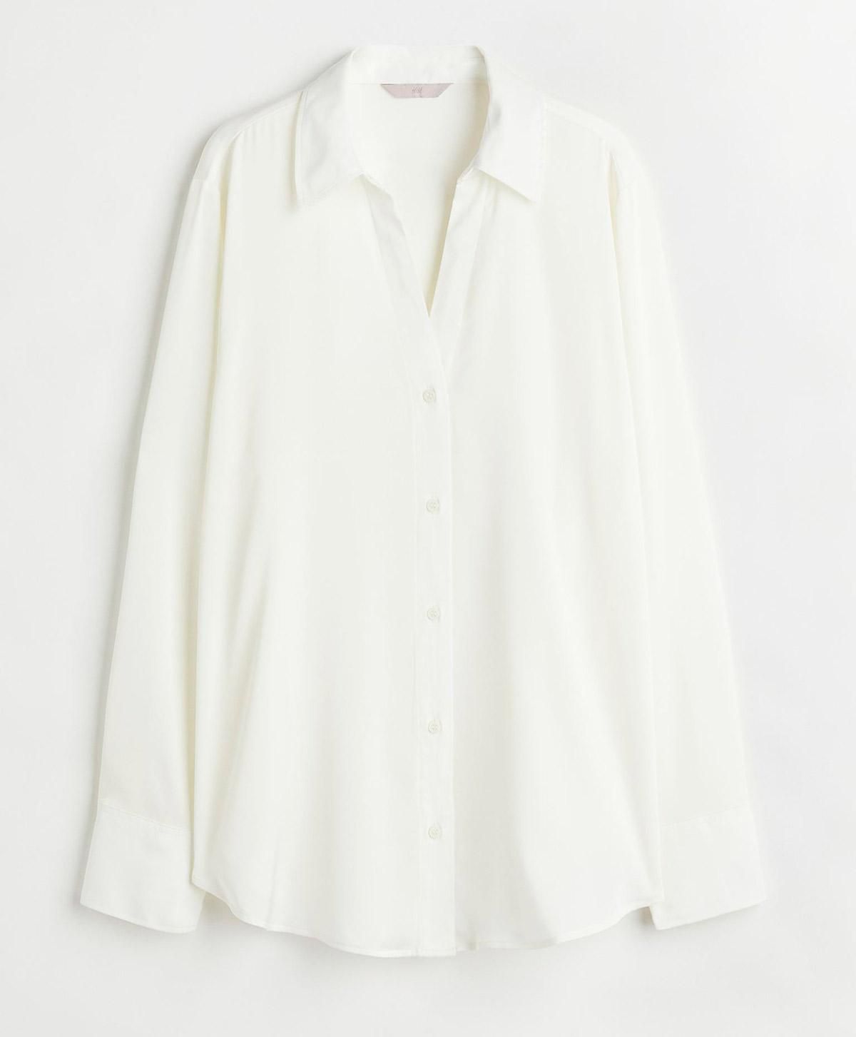Blusa con escote de pico de H&M