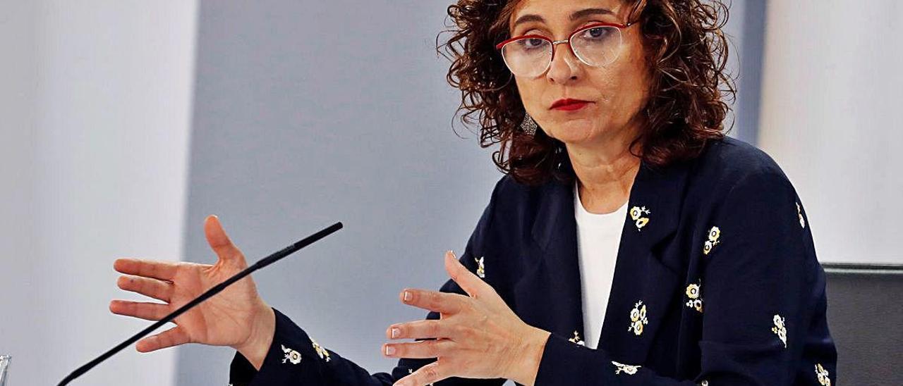 La ministra de Hacienda y portavoz del Gobierno, María Jesús Montero.