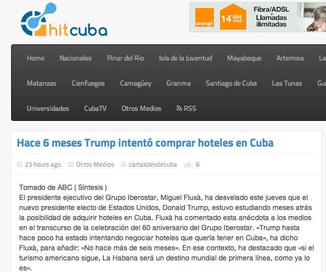 Tormenta política por las declaraciones de Fluxà sobre Trump y sus intentos de negocio en Cuba
